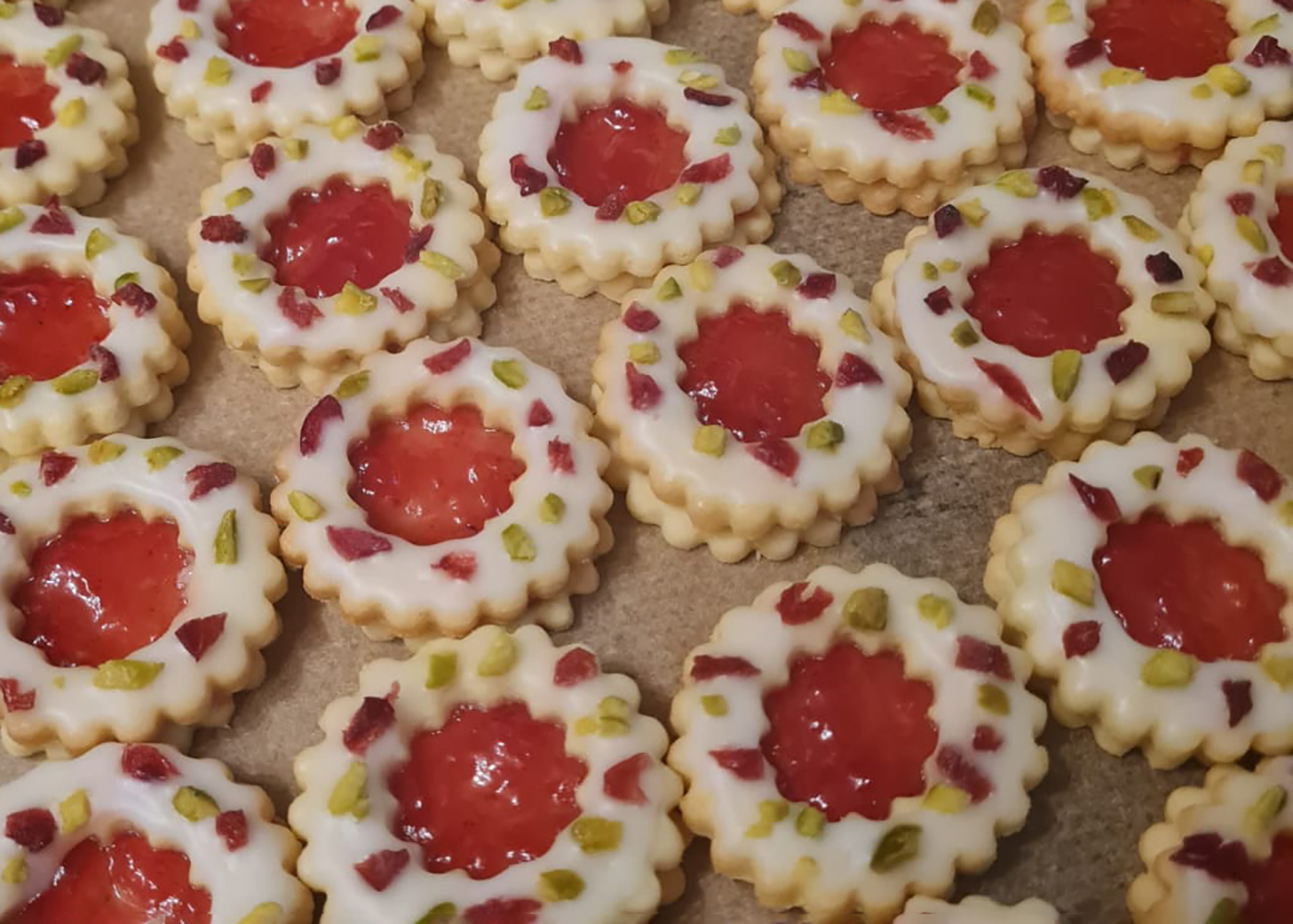 Kekse mit Zuckerglasur