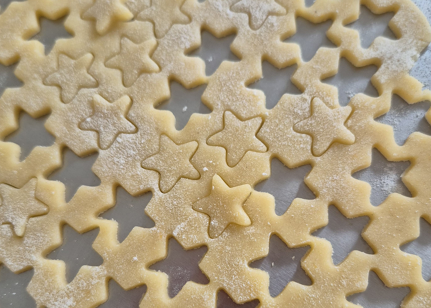 ausgestochene Mürbteigkekse