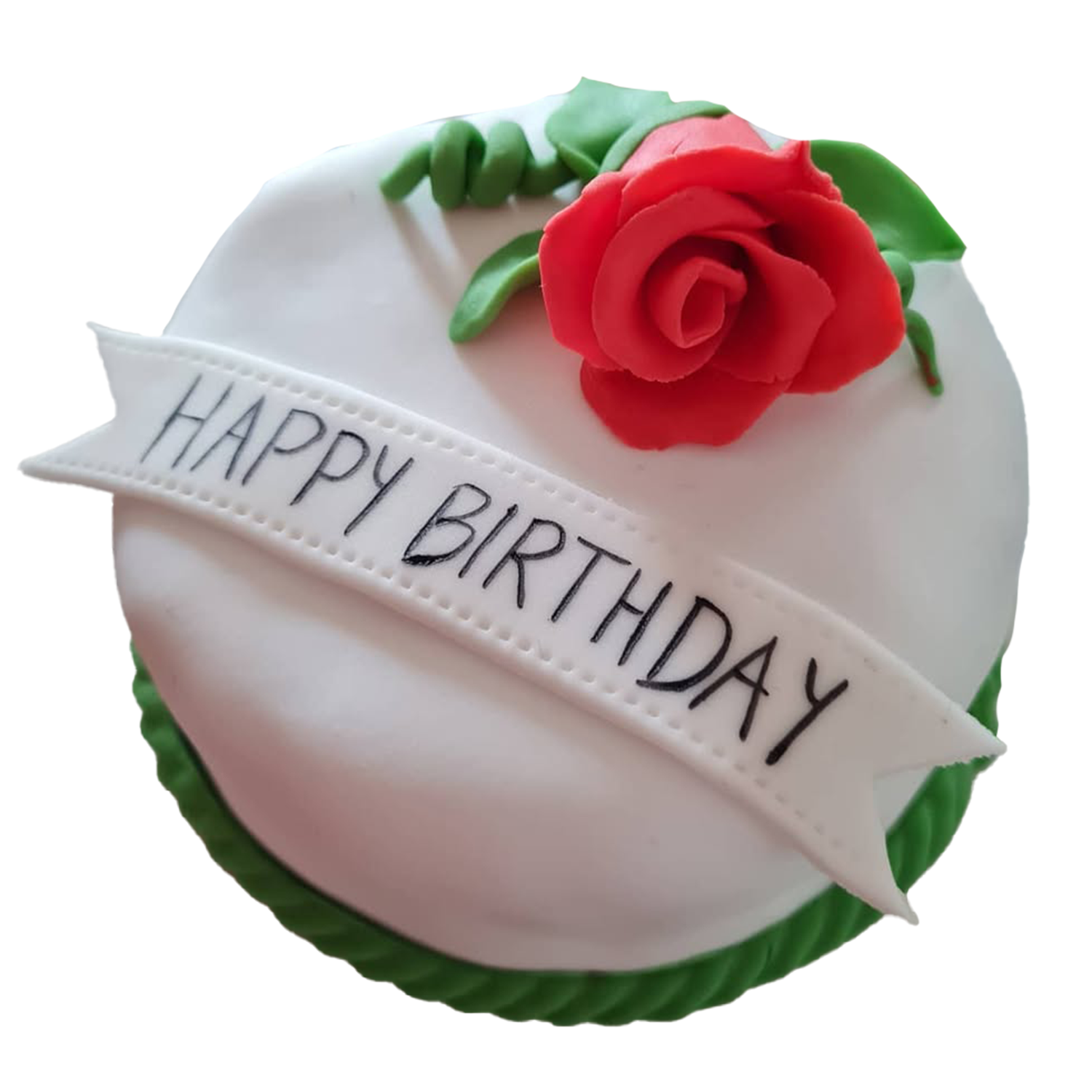 Torte mit Schriftzug "Happy Birthday"